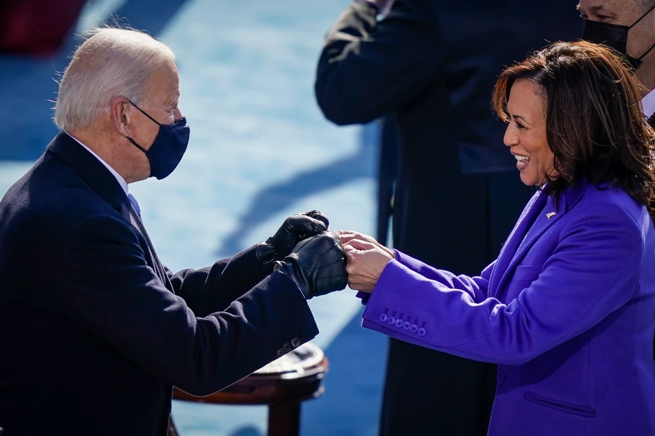 Joe Biden i Kamala Harris w dniu zaprzysiężenia.