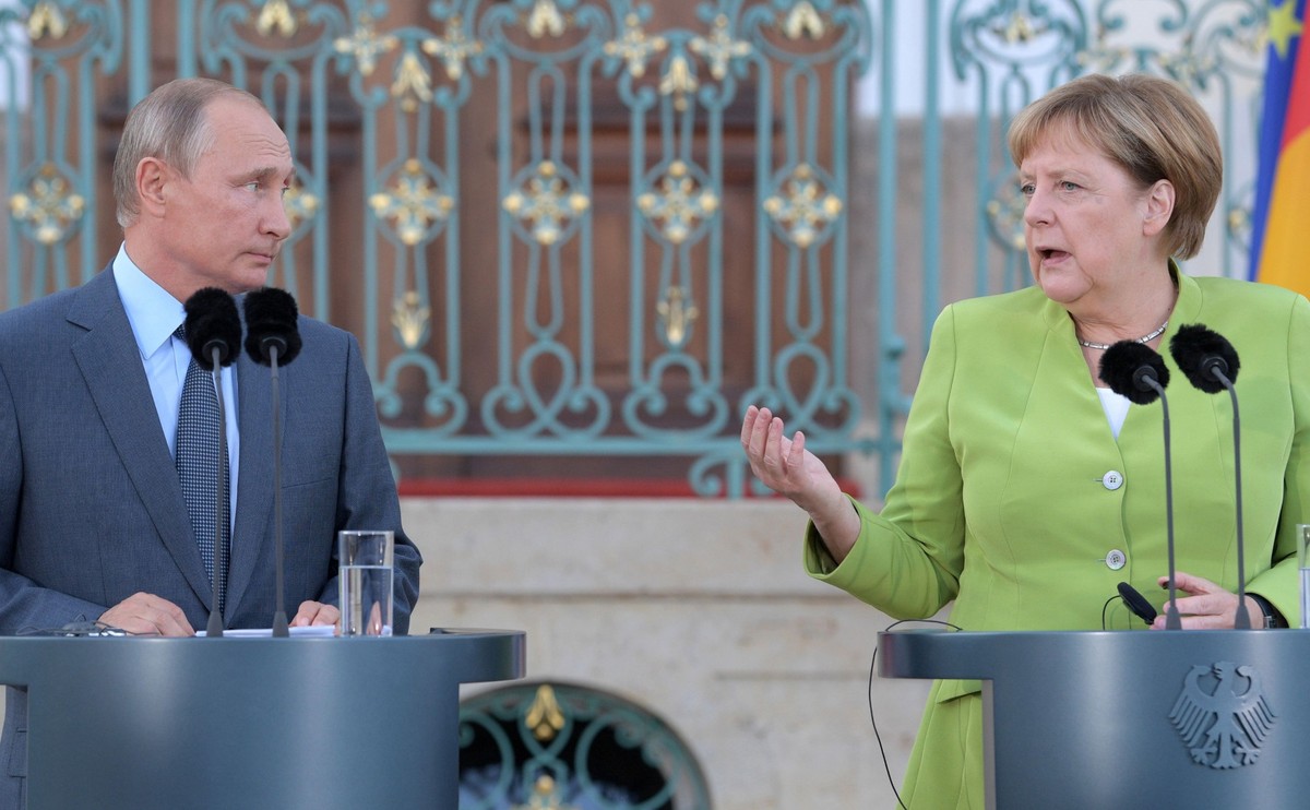 Spotkanie Putin Merkel