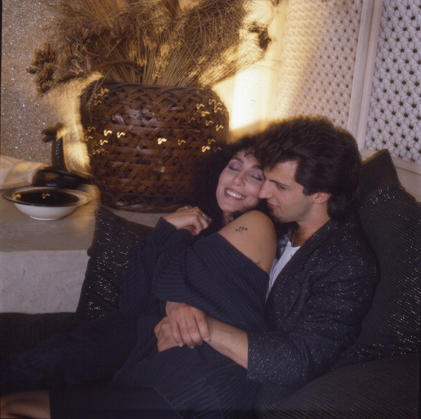 Cher z  Robem Camillettim w latach 80.