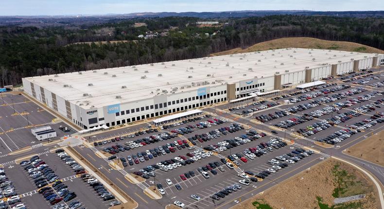 Amazon's warehouse in Bessemer.
