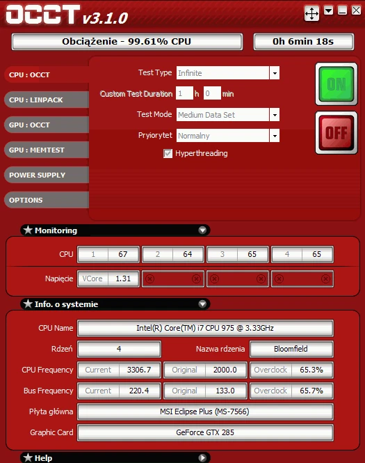 MSI Eclipse Plus i BCLK 220 MHz