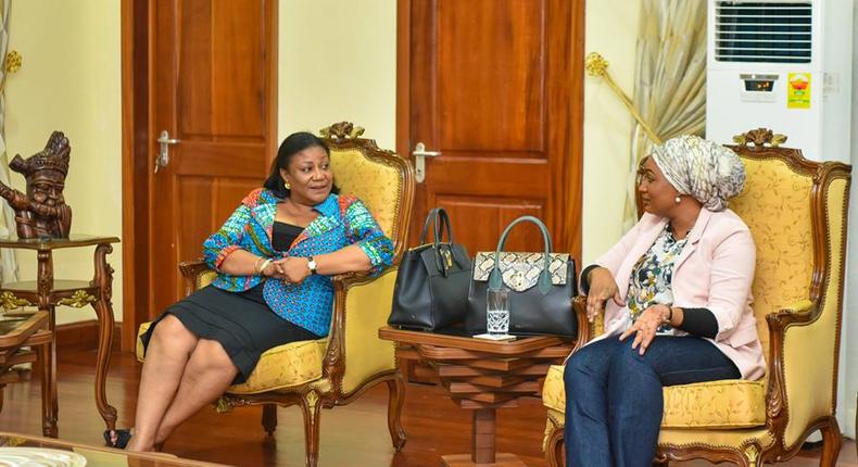 Rebecca Akufo-Addo and Samira Bawumia