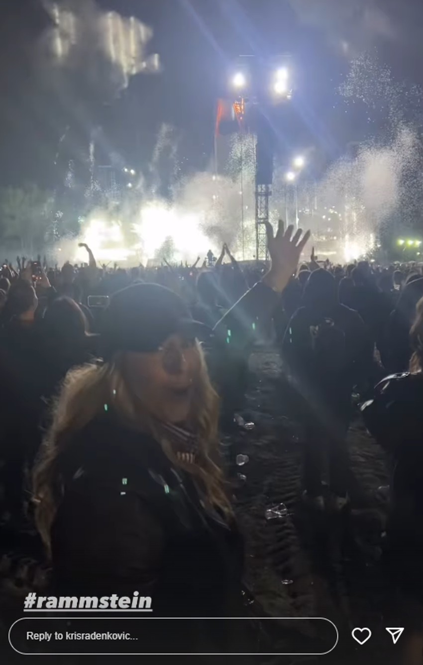 Kristina Radenković na Ramštajnovom koncertu