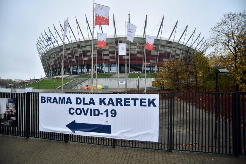 Szpital polowy na Stadionie Narodowym