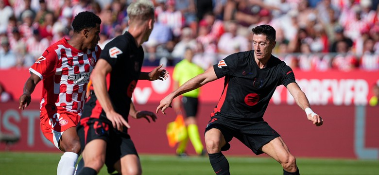Robert Lewandowski z asystą w jubileuszowym meczu. Barcelona pokonała Gironę 4:1