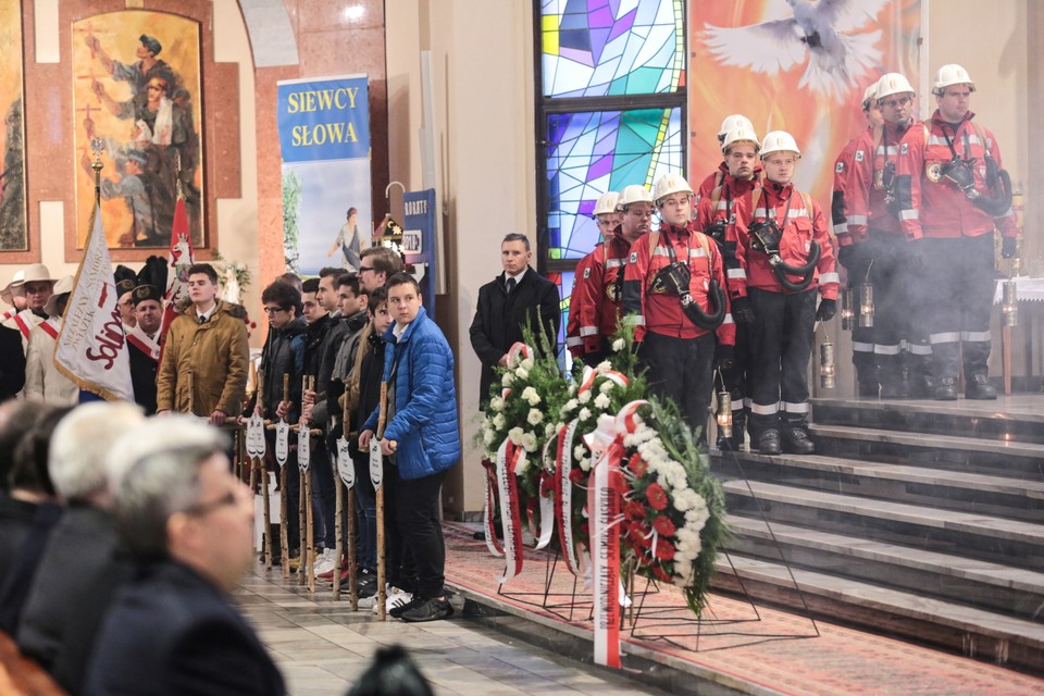 Msza w kościele pw. Podwyższenia Krzyża Świętego