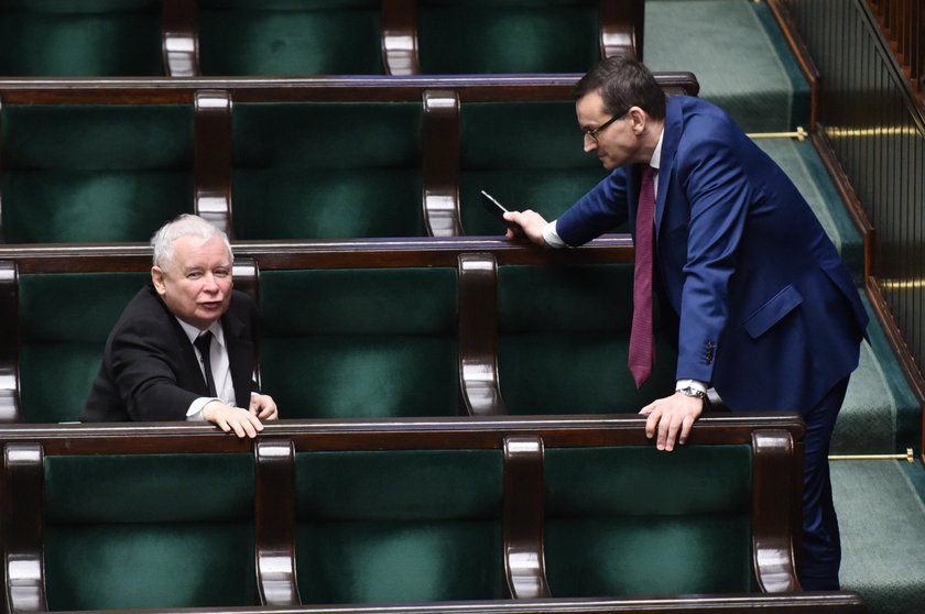 Jarosław Kaczyński i Mateusz Morawiecki