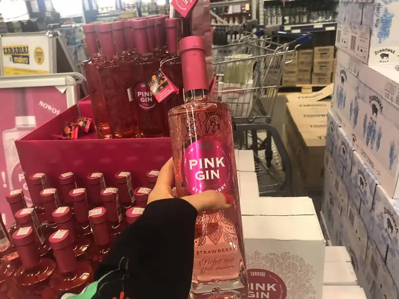 Pink gin