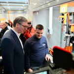 Aleksandar Vučić na svečanoj ceremoniji otvaranja fabrike Ariston Climate Solutions