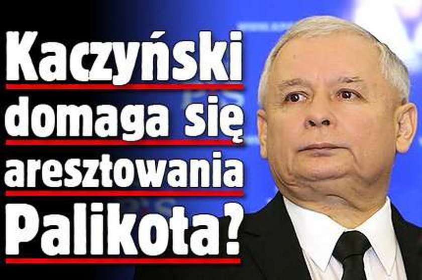 Kaczyński chce aresztowania Palikota?