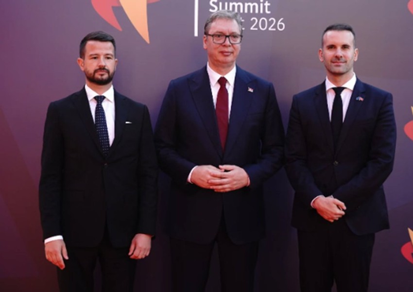 Vučić sa Spajićem i Milatovićem