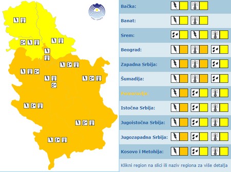 Wetterwarnung für Samstag