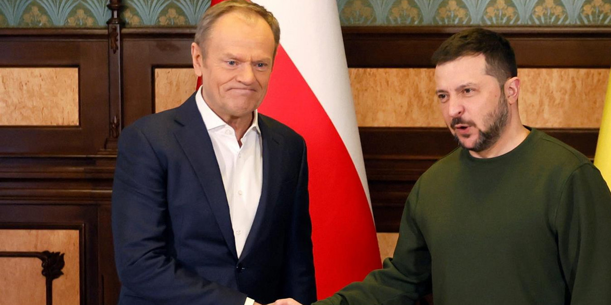 Wołodymyr Zełenski wezwał Donalda Tuska na spotkanie na granicy polsko-ukraińskiej.