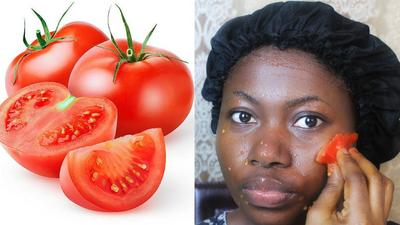 2 ways to lighten the skin naturally with tomatoes  [Wikihow]