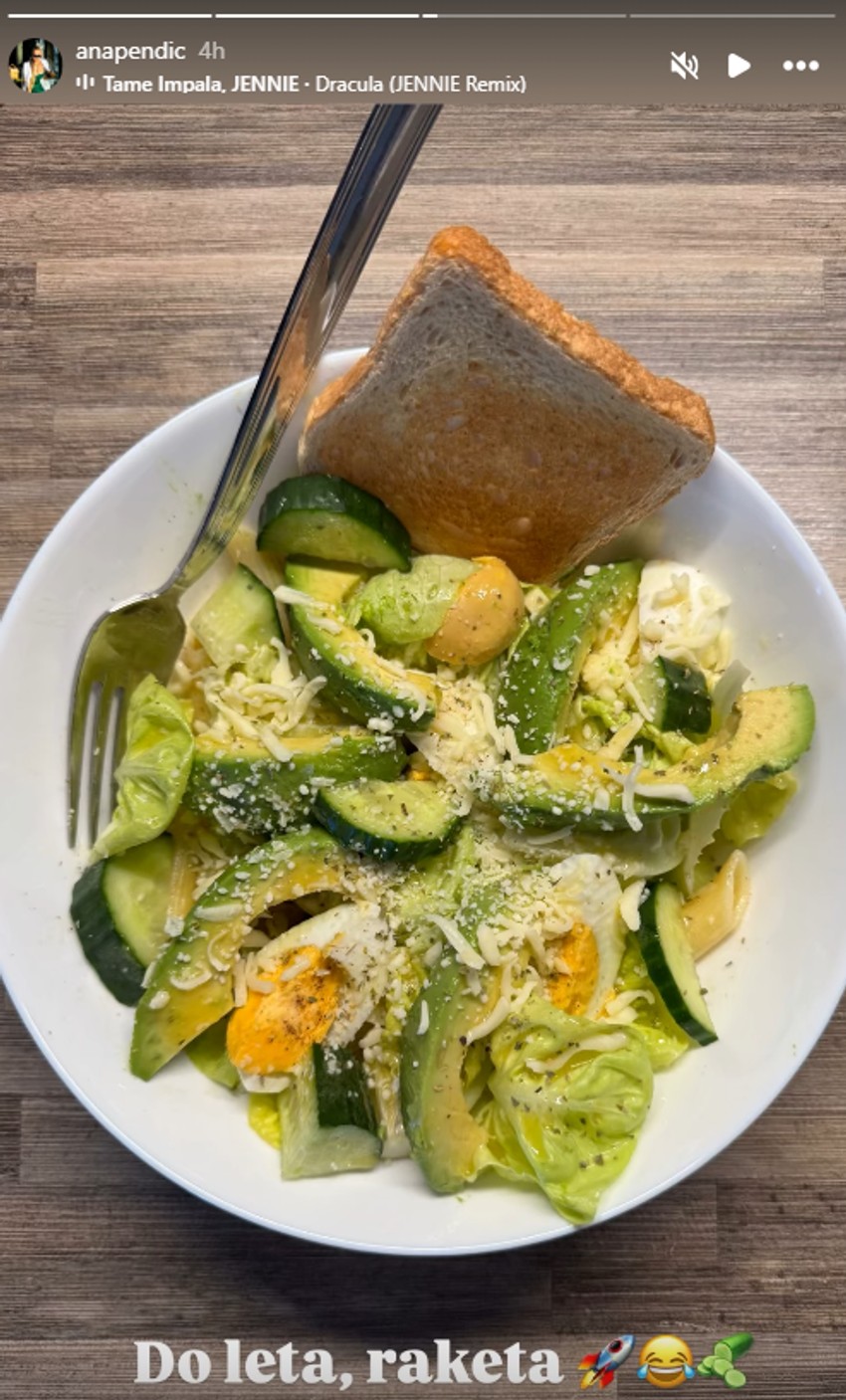 Ana Pendić pokazala šta jede