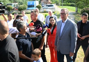 Aleksandar Vučić u poseti porodici Todorović