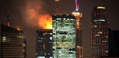 Najwyższy budynek w Europie w ogniu! FOTO