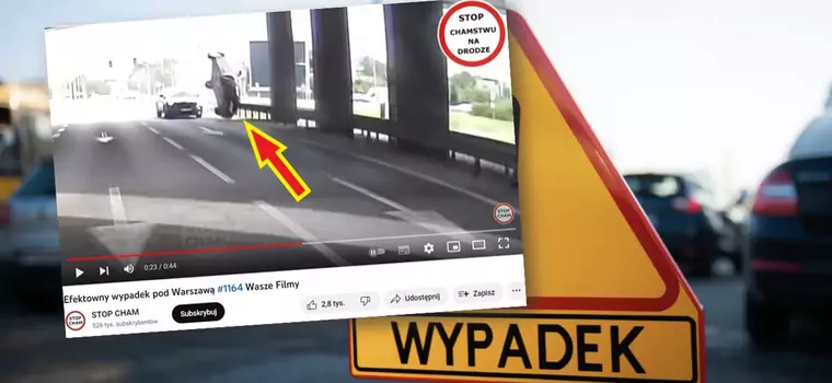 Kaskaderskie sceny na S8. Wypadek pod Warszawą jak z filmu akcji [WIDEO]