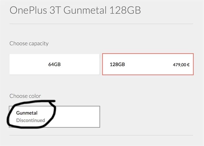 OnePlus 3T 128 GB nie jest już dostępny