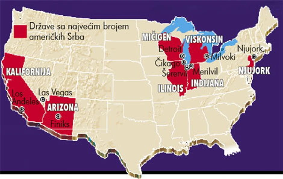 Ključni popis za uticaj srpske zajednice u americi