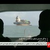 Nasukani brod u Ormuskom zalivu na snimku emitovanom na iranskoj državnoj televiziji 1. jula