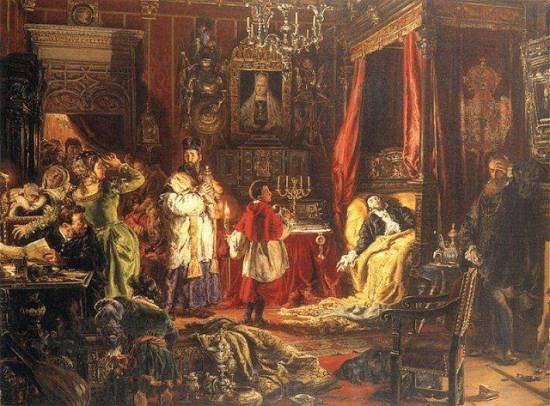 Śmierć Zygmunta Augusta w Knyszynie (Jan Matejko)