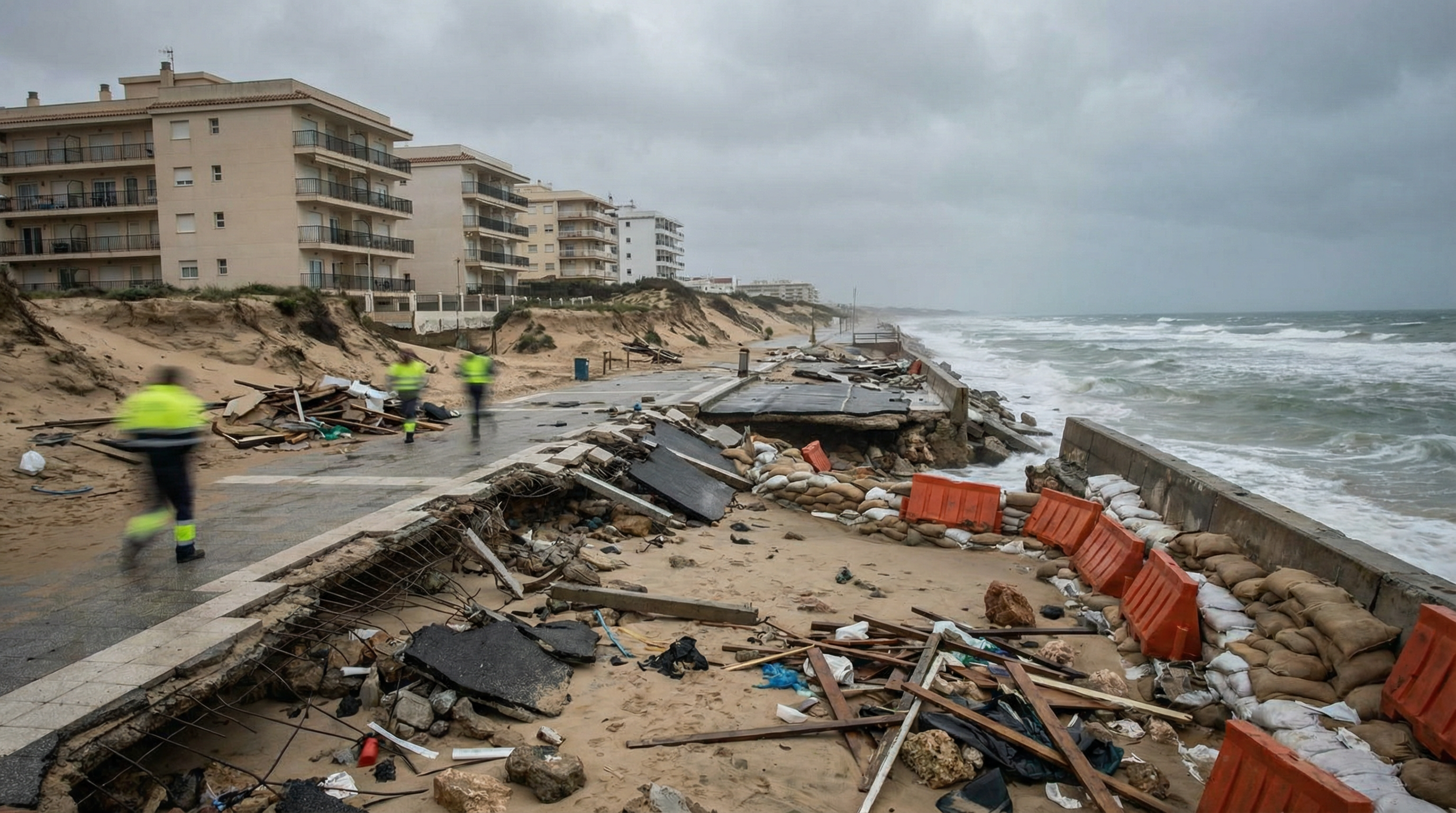 Un temporal arrasa Matalascañas: El Gobierno propone demoler más de 300 edificios
