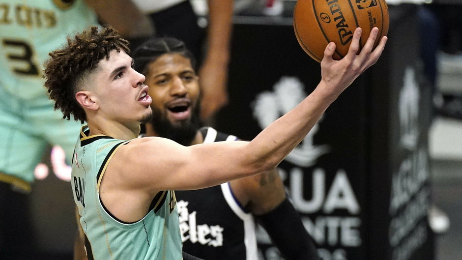 LaMelo Ball podczas sobotniego meczu z Clippers