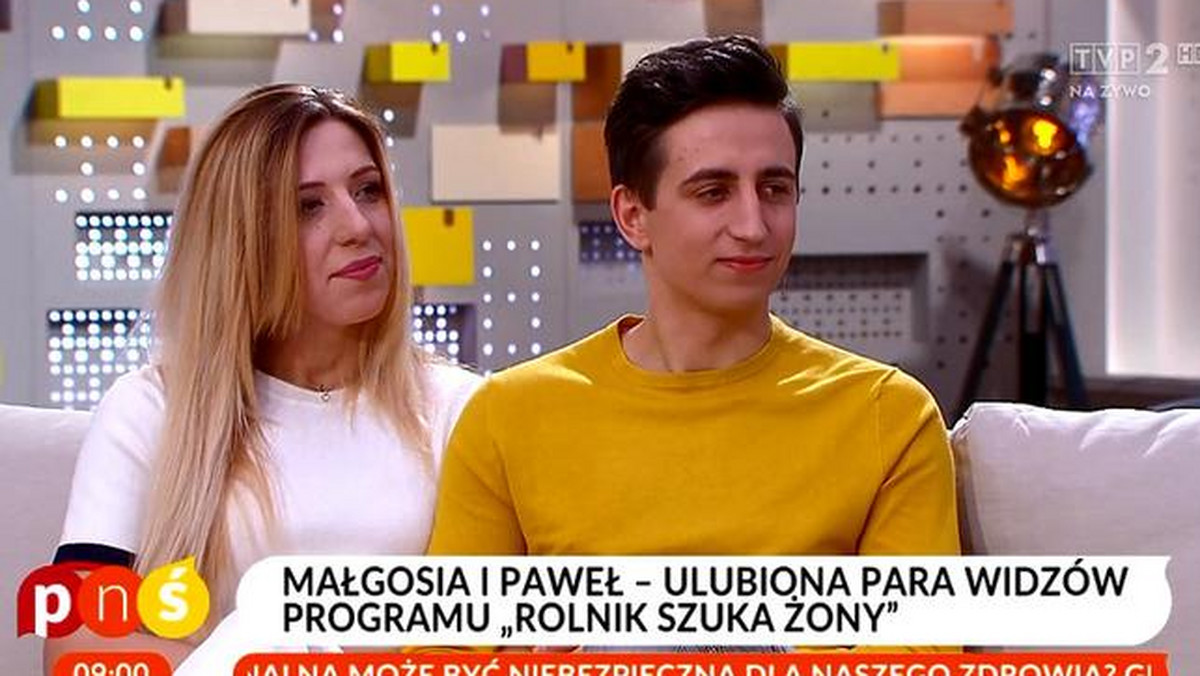 Małgorzata Sienkiewicz i Paweł Borysewicz, para, która poznała się dzięki programowi "Rolnik szuka żony", wyznała, że od niedawna mieszkają razem.