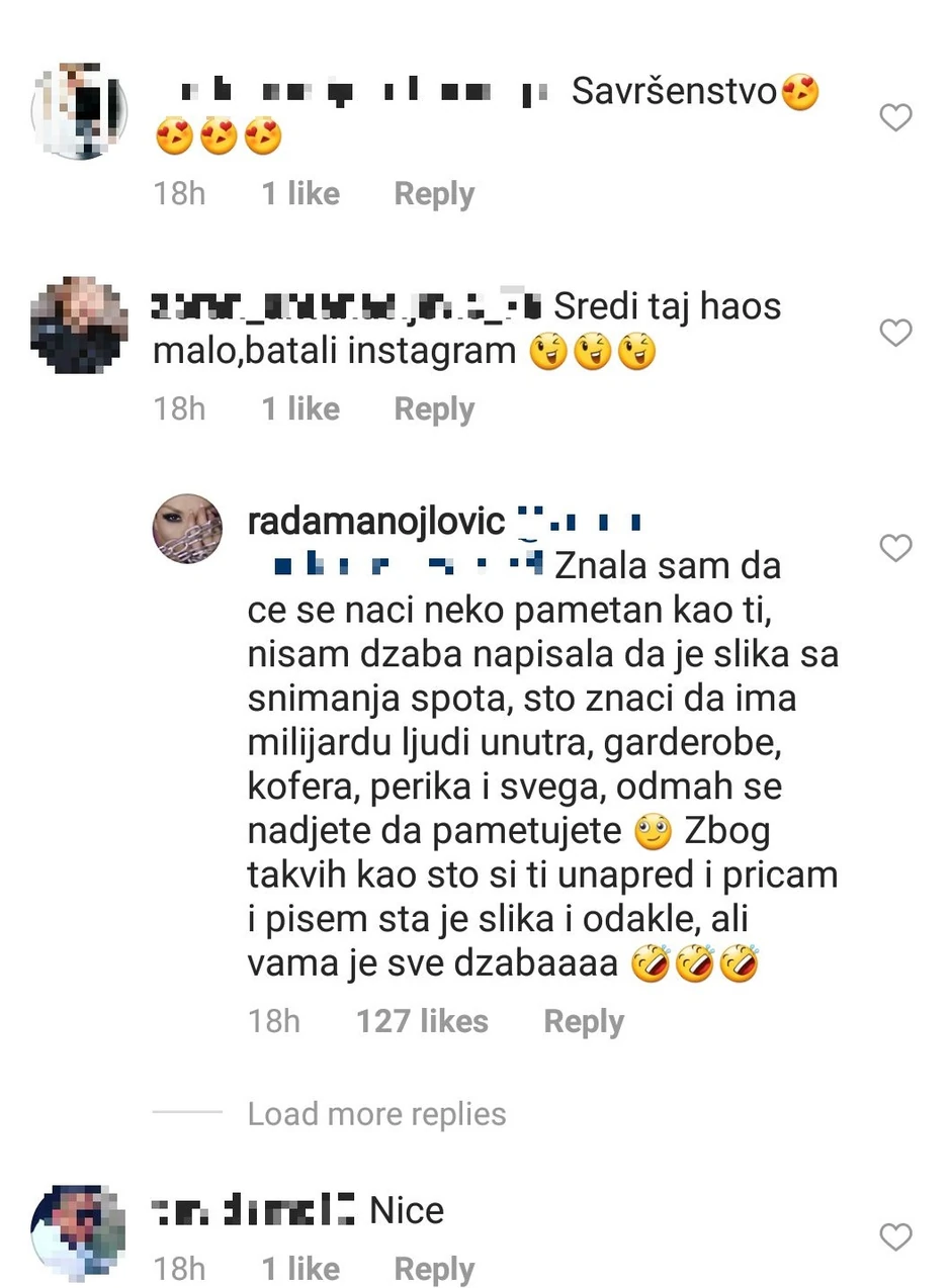 Rada u okršaju sa fanovima