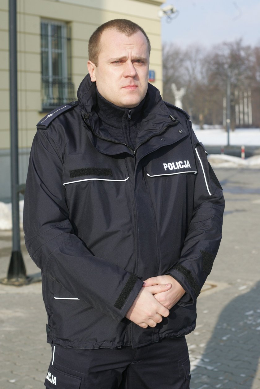 asp sztab. Mariusz Mrozek, rzecznik Komendy Stołecznej Policji