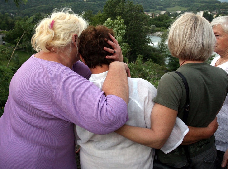 Rodziny na miejscu tragedii