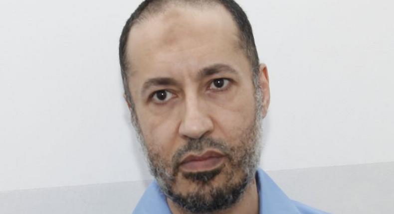Saadi Gaddafi, son of Muammar Gaddafi, is seen inside Al-Hadba prison in Tripoli August 10, 2015. REUTERS/Ismail Zitouny