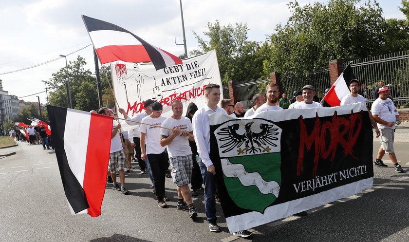 Demonstracja neonazistów w Berlinie