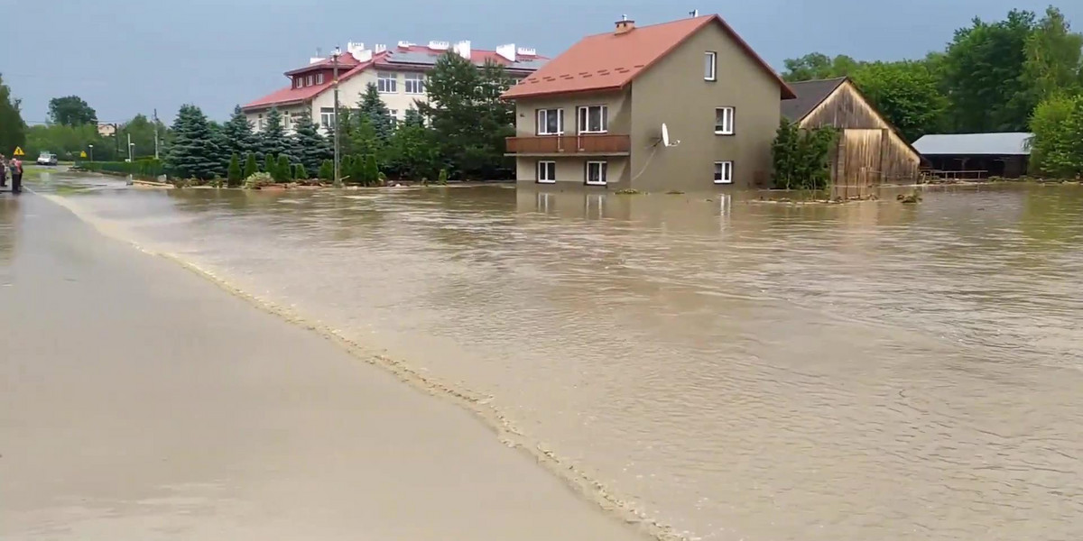 Błyskawiczne powodzie spustoszyły wiele miejscowości Podkarpacia