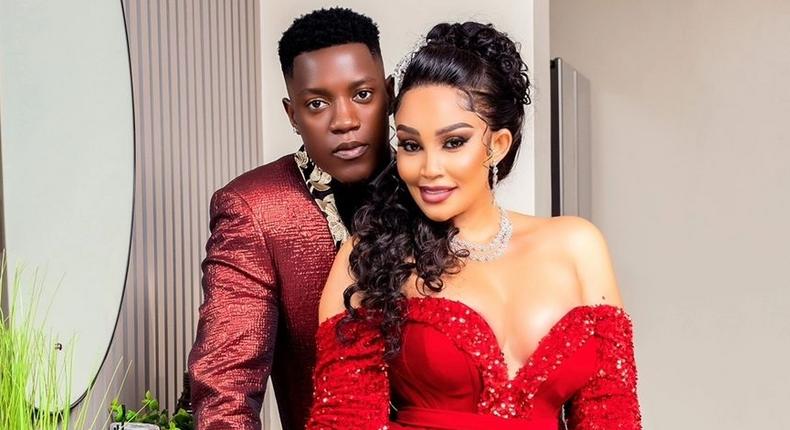 Businesswoman Zari Hassan with her husband Shakib Lutaaya