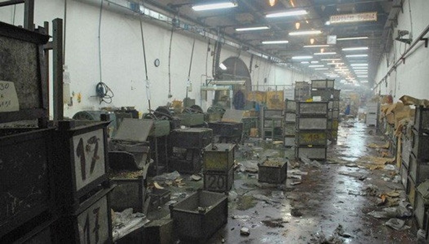 Hala "Prvog partizana" nakon eksplozija