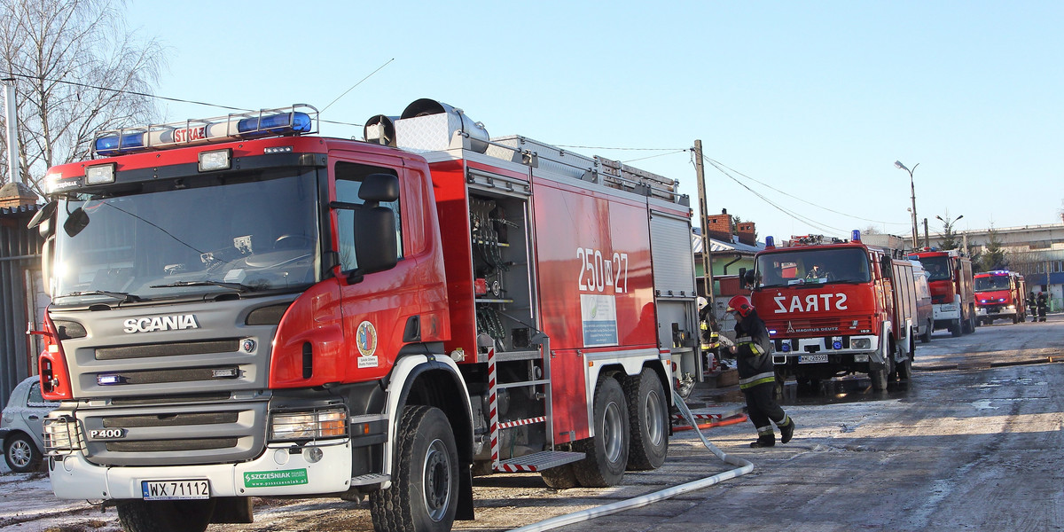 Pożar w Markach pod Warszawą