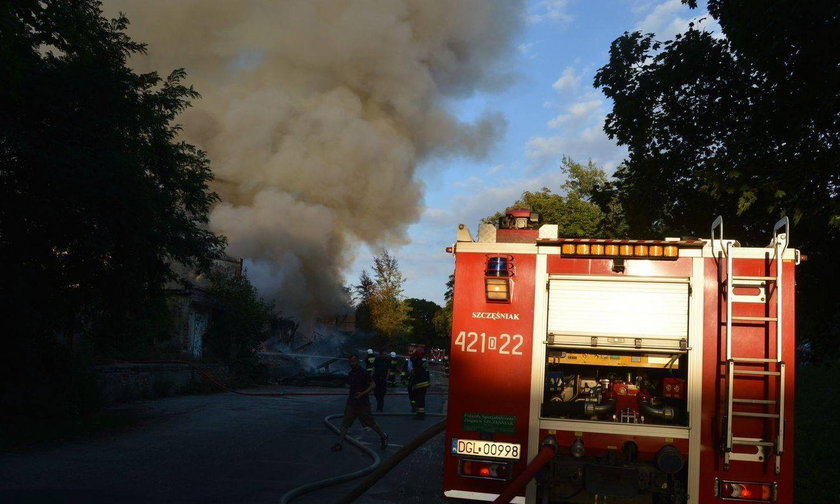 Pożar w centrum Głogowa