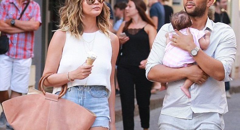 Crissy Teigen, John Legend hit the streets of St Tropez with daughter, Luna