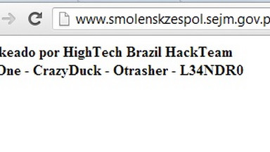 Hakerzy zaatakowali sejmową stronę zespołu ds. katastrofy smoleńskiej