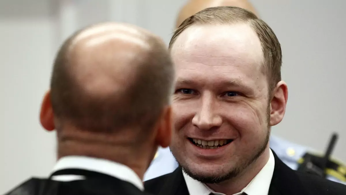 Anders Breivik ze swoim obrońcą, fot. PAP/EPA.