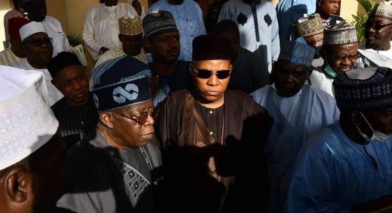 President-elect, Bola Ahmed Tinubu, and VP-elect Kashim Shettima. [Twitter/@Arewa_Source]