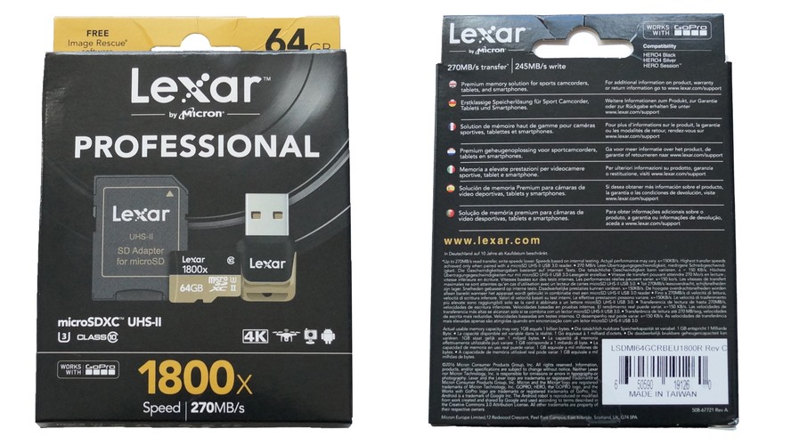 Testbericht: Lexar Professional 1800x microSDXC Kit | TechStage
