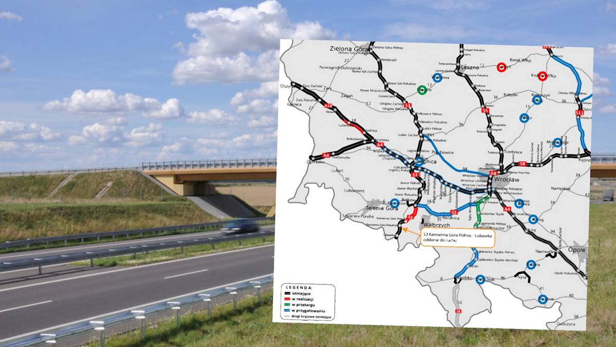 Kierowcy mogą już korzystać z nowego odcinka drogi ekspresowej w południowo-zachodniej Polsce