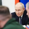 Vladimir Putin na sastanku sa rukovodstvom Ministarstva odbrane u Moskvi 5. avgusta
