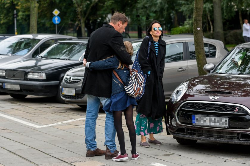 Początek roku szkolnego córki Tomasz Karolaka