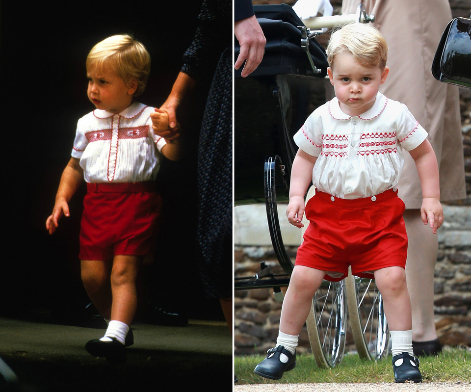 Księżniczka Charlotte i książę George zawsze ubrani są tak samo. 