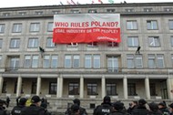 Protest Greenpeace przed min. gospodarki