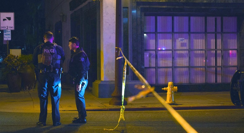 Police respond to a shooting with multiple casualties in the Monterey Park area of Los Angeles, California, U.S. January 21, 2023.REUTERS/Allison Dinner